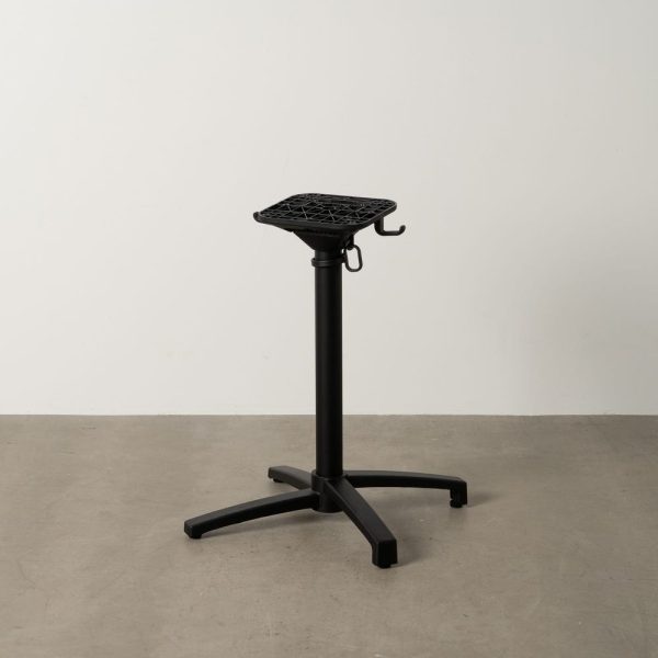 Patas para mesa plegable negro aluminio 67 x 67 x 72 cm