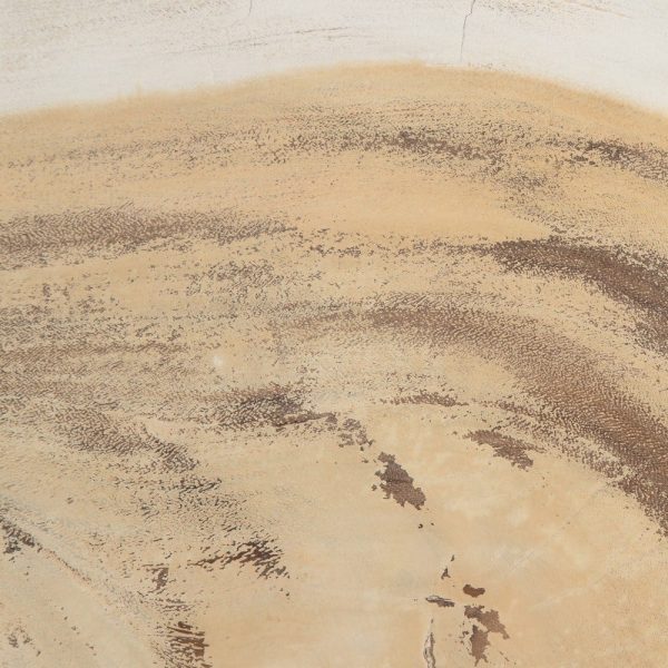 Mesa centro blanco rozado madera de suar 100 x 70 x 45 cm