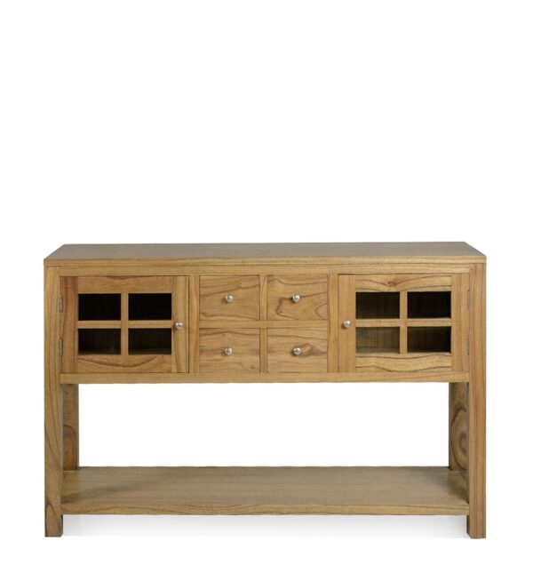 Mueble auxiliar merapi 4 cajones 2 puertas 1 estante 128*40*80