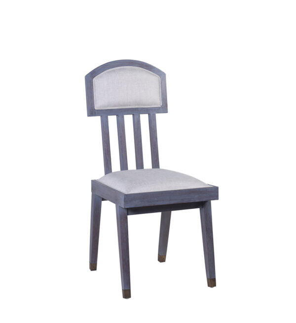 Silla spartan azul tapizada 45*45*100
