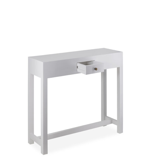 Consola everest lisa 1 cajón 80*27*76