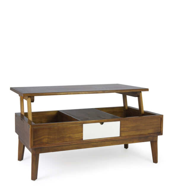 Mesa centro artic 2 cajones top elevable 115*60*45