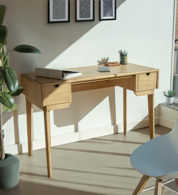 Escritorio scandi 2 cajones 120*55*76