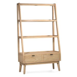 Libreria scandi 3 estantes 2 cajones 100*16-40*170 Libreria scandi 3 estantes 2 cajones 100*16-40*170