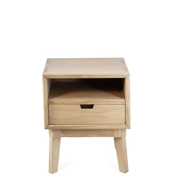 Mesita scandi 1 cajón 1 hueco 45*40*55