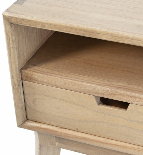 Mesita scandi 1 cajón 1 hueco 45*40*55