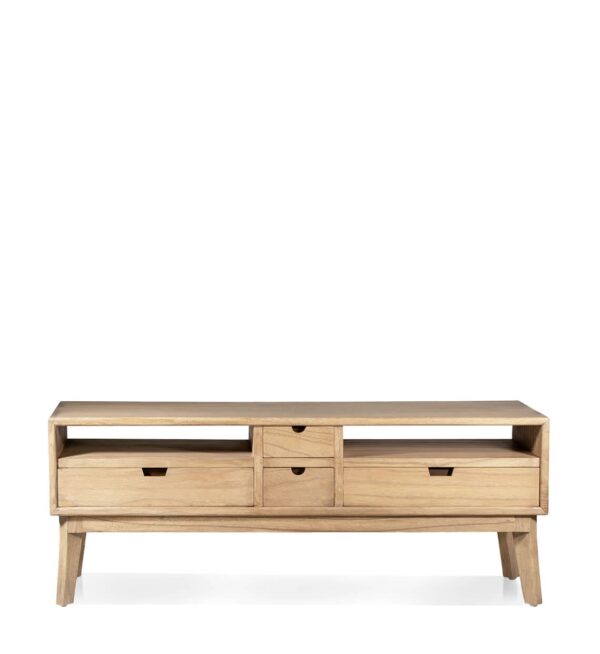 Mueble tv scandi 4 cajones 2 huecos 140*40*50