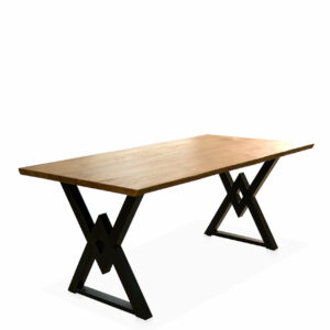 Mesa teka maciza patas rombo 176*92*77 Mesa teka maciza patas rombo 176*92*77