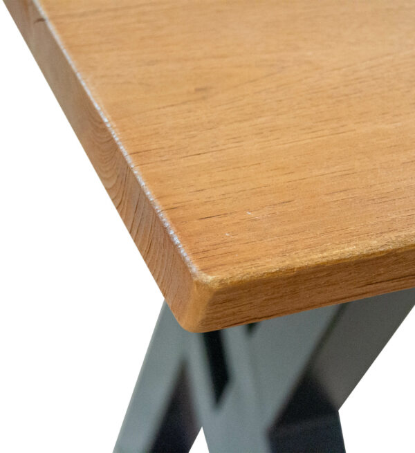 Mesa teka maciza patas rombo 176*92*77