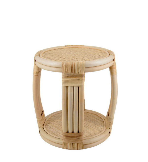 Mesa centro rattan 1 hueco 44*44*46