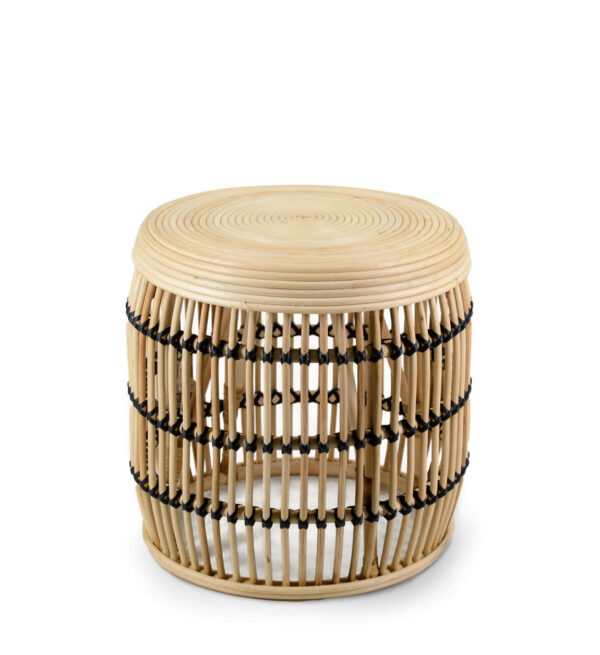 Mesa centro rattan bicolor 46ø*45