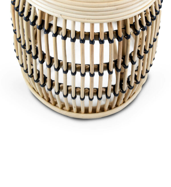 Mesa centro rattan bicolor 46ø*45