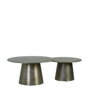 Mesa centro dorada s/2 80*80*40/60*60*37 Mesa centro dorada s/2 80*80*40/60*60*37