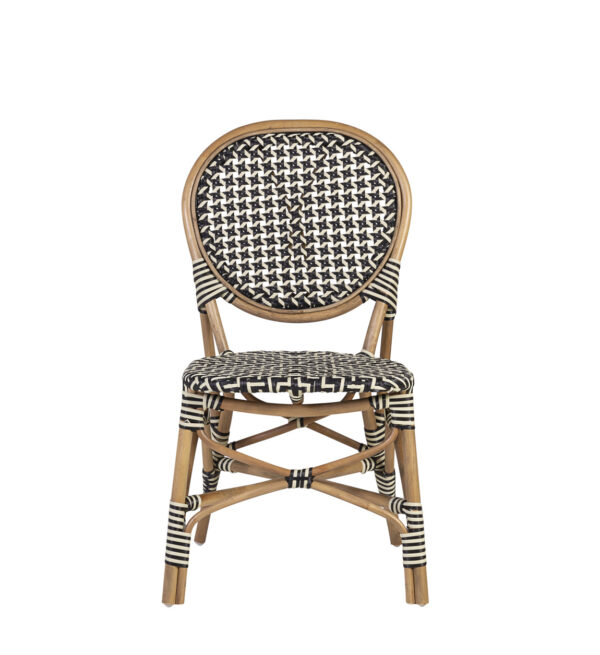 Silla bistro negra 52*56*92