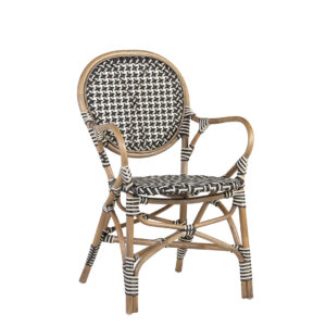 Sillón bistro negro 56*56*92