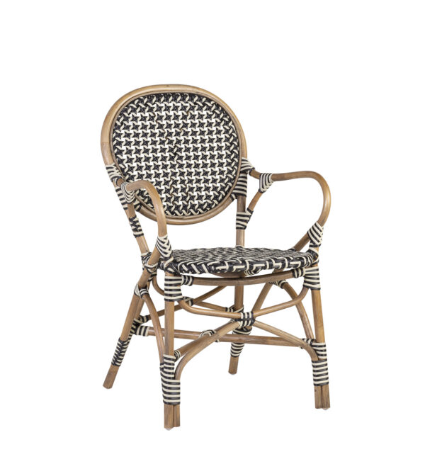 Sillón bistro negro 56*56*92