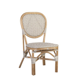 Silla bistro blanca 50*58*94