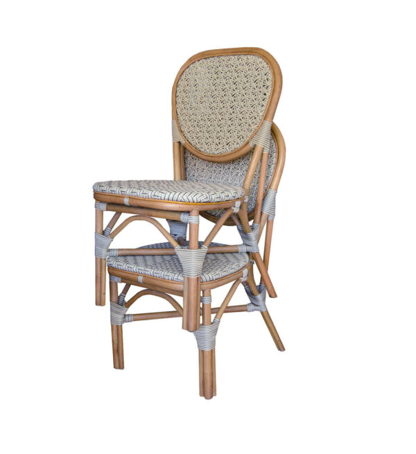 Silla bistro blanca 50*58*94