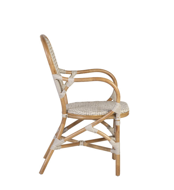 Sillón bistro blanco 60*62*94