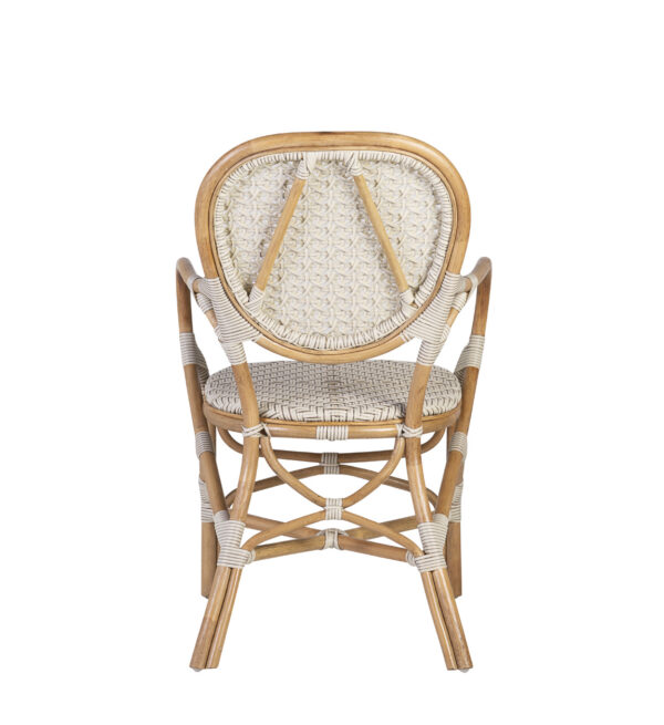 Sillón bistro blanco 60*62*94
