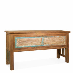 Consola merida teka reciclada 1 puerta 180*40*84 Consola merida teka reciclada 1 puerta 180*40*84