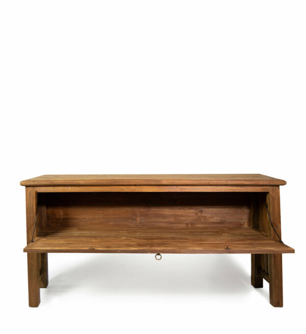 Consola merida teka reciclada 1 puerta 180*40*84