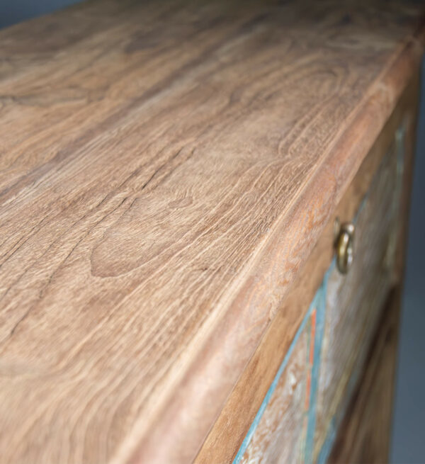 Consola merida teka reciclada 1 puerta 180*40*84