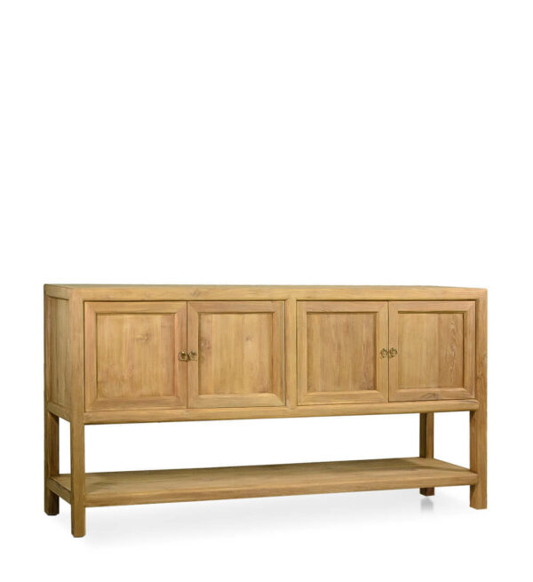 Bufet merida teka 4 puertas 1 estante 180*40*90