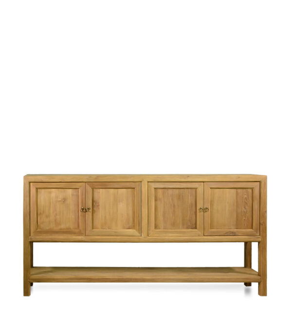 Bufet merida teka 4 puertas 1 estante 180*40*90