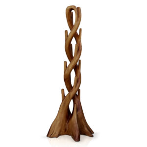 Perchero caoba tronco doble natural 80*60*194 Perchero caoba tronco doble natural 80*60*194