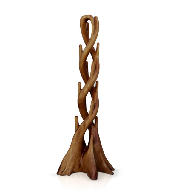 Perchero caoba tronco doble natural 80*60*194