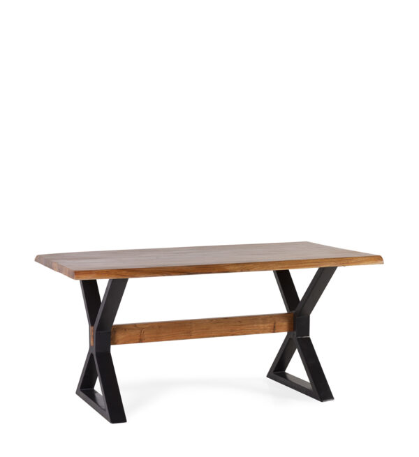 Mesa comedor pata ‘x’ top 4.5 cm 160*90*76