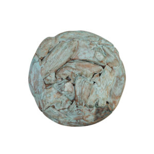 Decoración pared madera verde 80*10*80