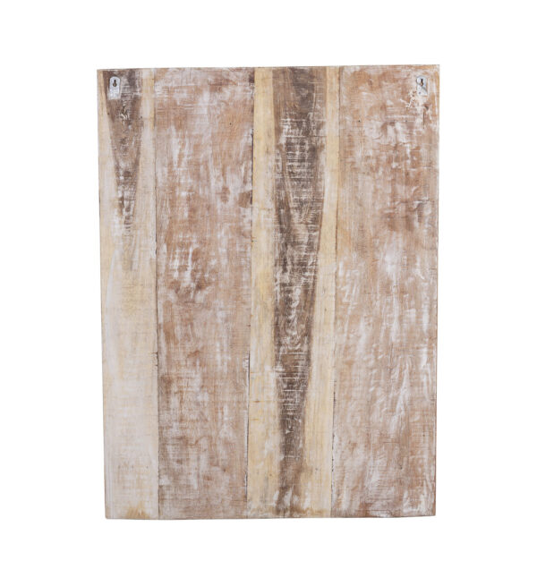 Decoración pared árbol tallado blanco 90*3*120