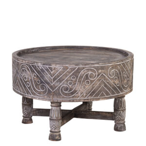 Mesa centro redonda tallada 80*80*50 Mesa centro redonda tallada 80*80*50