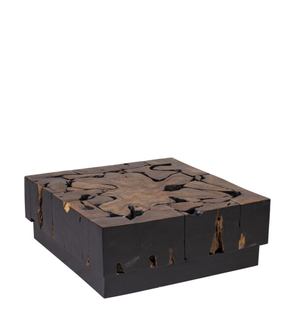 Mesa centro teka raíz 80*80*35