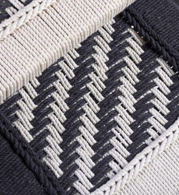 Banqueta macramé con 2 stools 110*40*45 / 40*40*35 (x2)