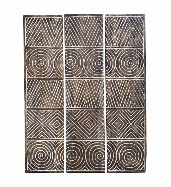Panel tallado figuras geométricas s/3 105*2*140