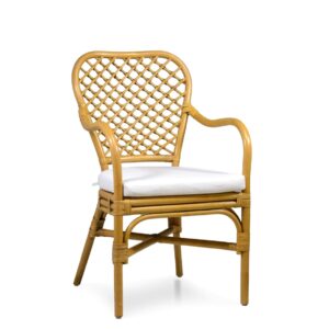 Sillón bistro rattan con cojín 56*64*95 Sillón bistro rattan con cojín 56*64*95