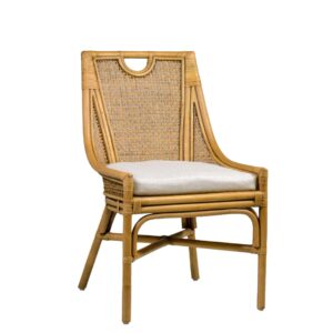 Silla bistro rattan con cojín 56*62*90 Silla bistro rattan con cojín 56*62*90