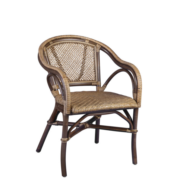 Sillón bistro rattan 56*62*80