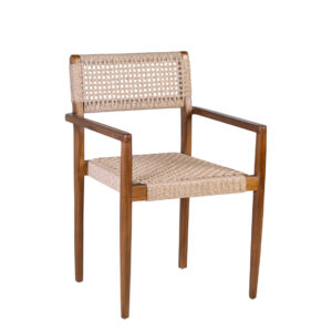 Sillón teka cuerda trenzada 53*51*80 Sillón teka cuerda trenzada 53*51*80