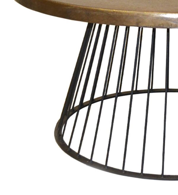 Mesa centro antique grande bronce envejecido 88*88*45