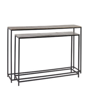 Consolas antique bronce y plata s/2 120*25*80 / 100*25*70 Consolas antique bronce y plata s/2 120*25*80 / 100*25*70