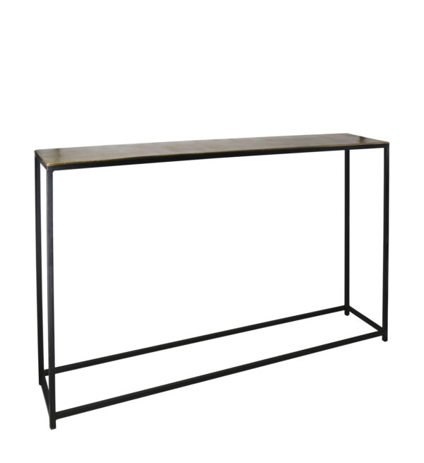 Consolas antique bronce y plata s/2 120*25*80 / 100*25*70