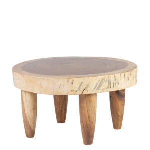 Mesa centro tronco 4 patas 70*70*43 Mesa centro tronco 4 patas 70*70*43