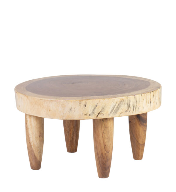 Mesa centro tronco 4 patas 70*70*43