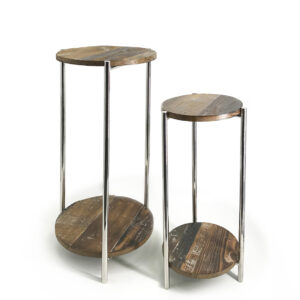 Mesa auxiliar redonda s/2 37*37*83 / 30*30*68