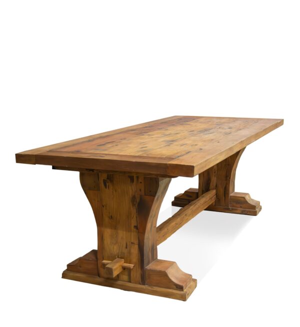 Mesa madera reciclada via tren 220*100*77