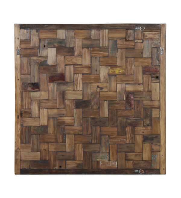 Panel trozos madera multicolor 80*3*80